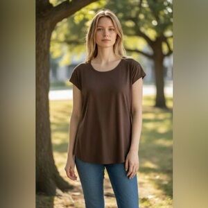 Chico’s Stella Boat Top SS - Espresso -Size 1 (M)